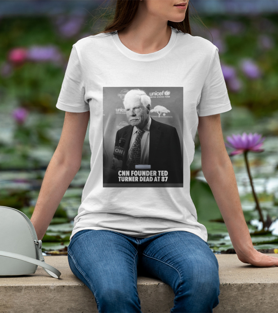 CNN Founder Ted Turner Dead At 87 UNICEF Interview T-Shirt