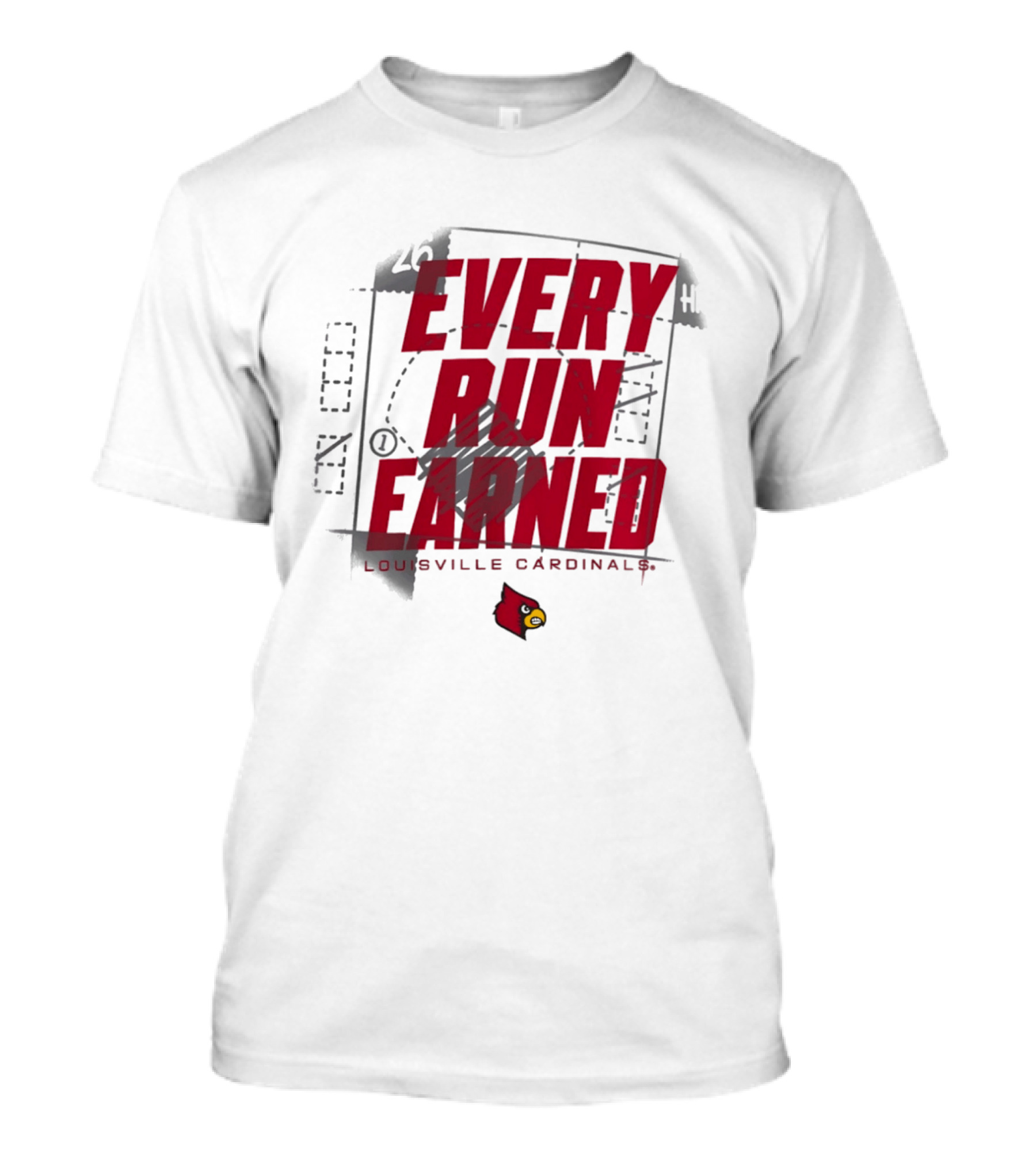 Louisville Cardinals Every Run Earned 2026 Postseason Dugout T-Shirt