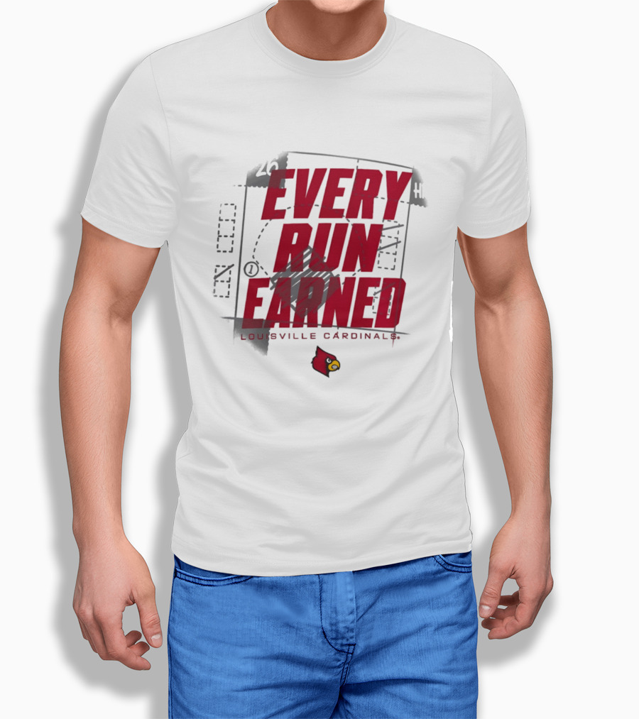 Louisville Cardinals Every Run Earned 2026 Postseason Dugout T-Shirt