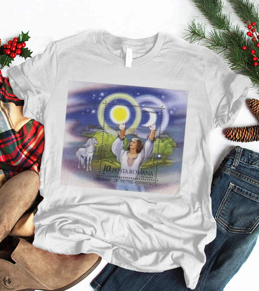Posta Romana Basme De Petre Ispirescu Greuceanu Romania 1987 Stamps Bedtime Stories T-Shirt