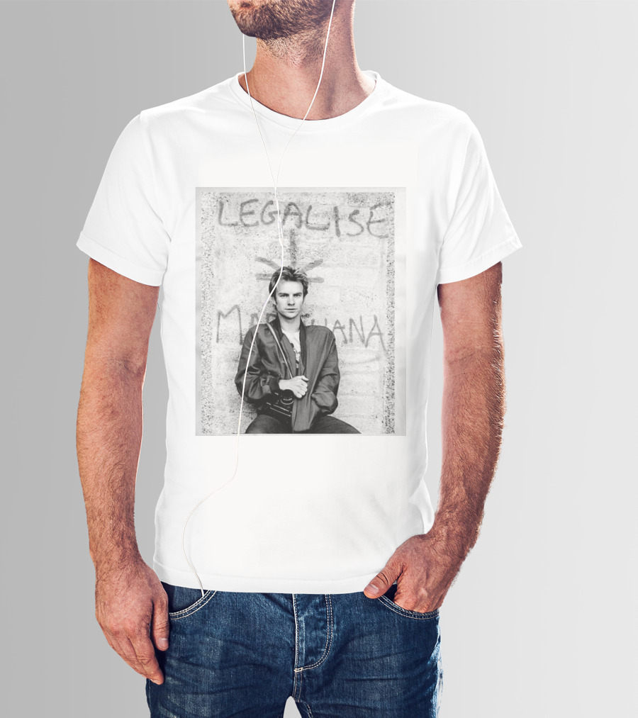 Sting 1980 Tour The Police Ireland Stone Wall T-Shirt