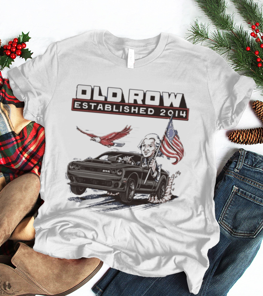 Old Row Established 2010 American Flag And Bald Eagle Patriotic T-Shirt