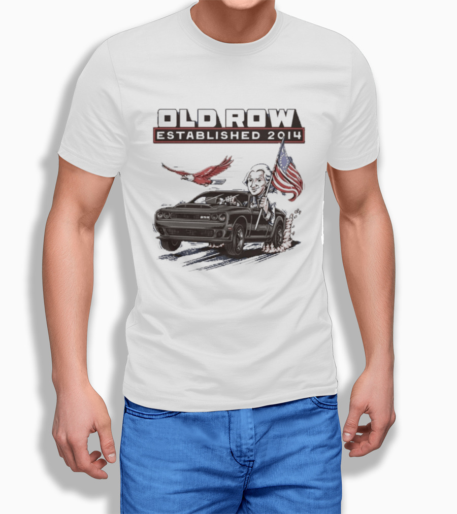 Old Row Established 2010 American Flag And Bald Eagle Patriotic T-Shirt