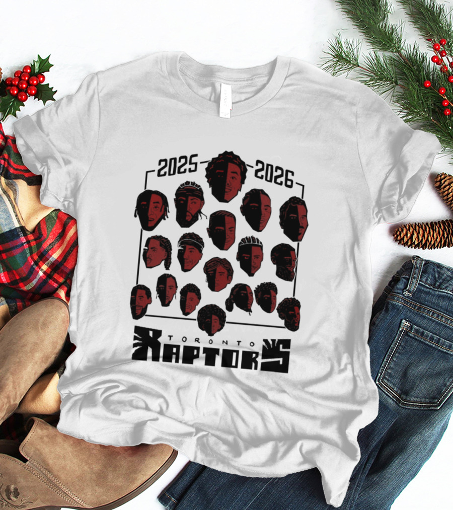 2025 2026 Toronto Raptors Team Roster NBA Season T-Shirt