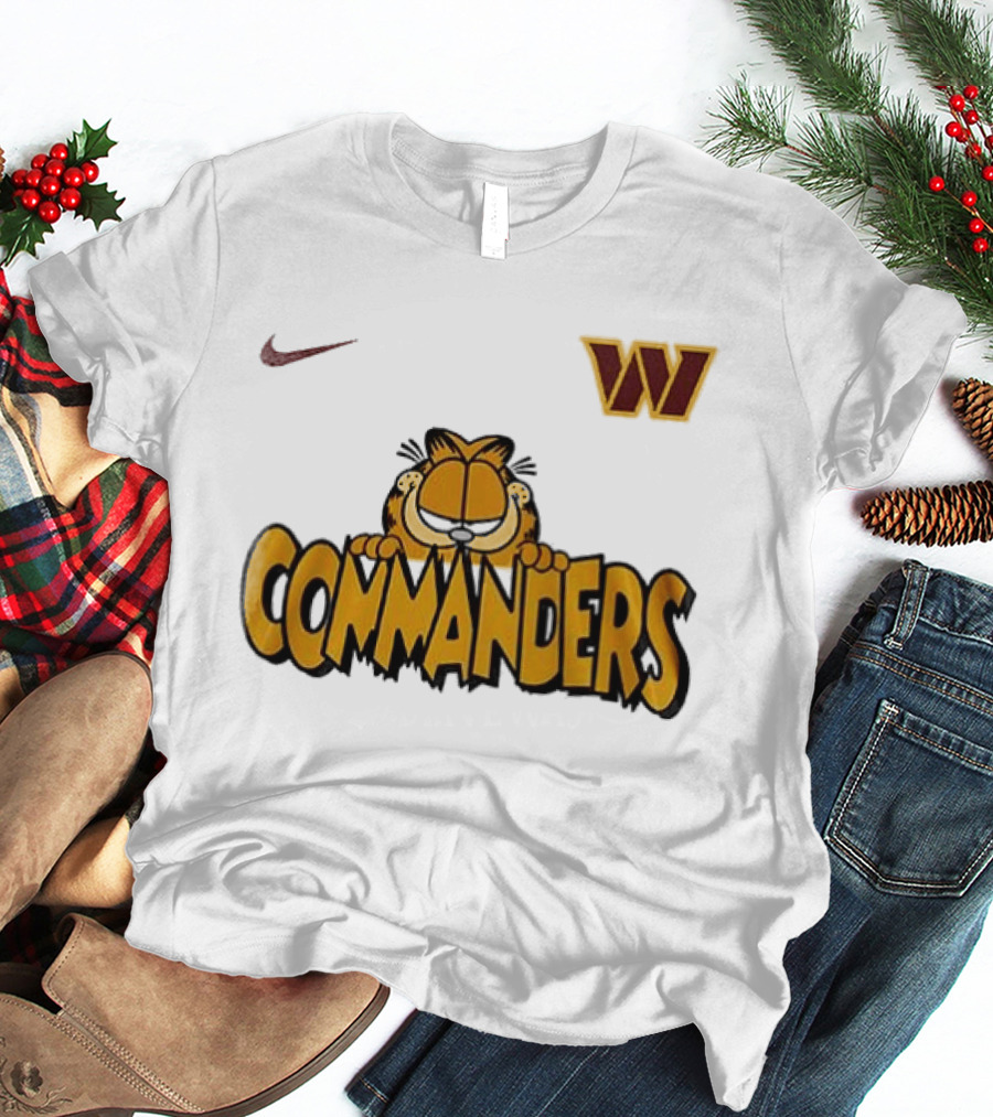 Nike Washington Commanders Garfield Collaboration Football Fan Collection T-Shirt