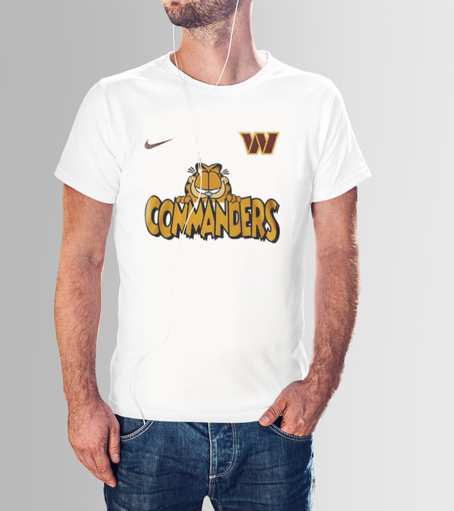 Nike Washington Commanders Garfield Collaboration Football Fan Collection T-Shirt