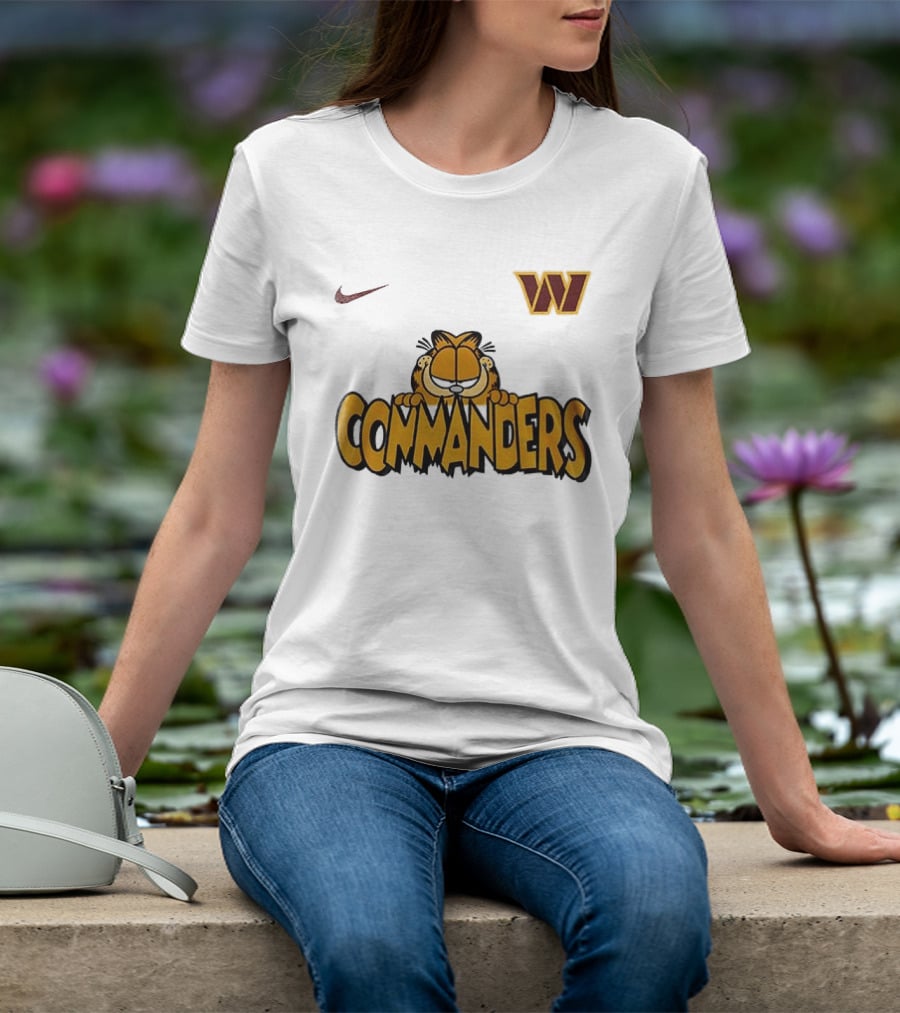 Nike Washington Commanders Garfield Collaboration Football Fan Collection T-Shirt