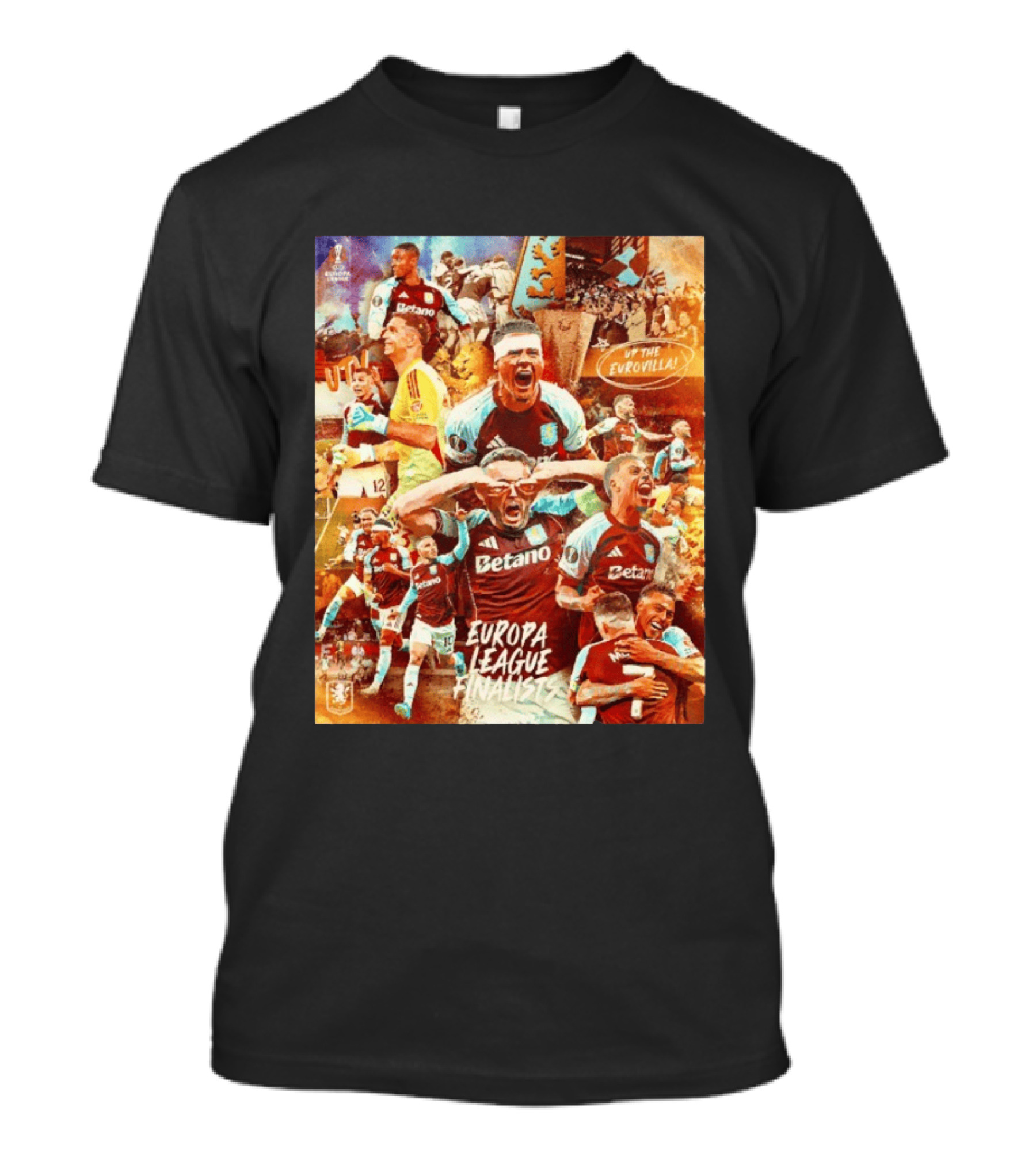 Aston Villa FC Europa League UTV Eurovilla Celebration T-Shirt