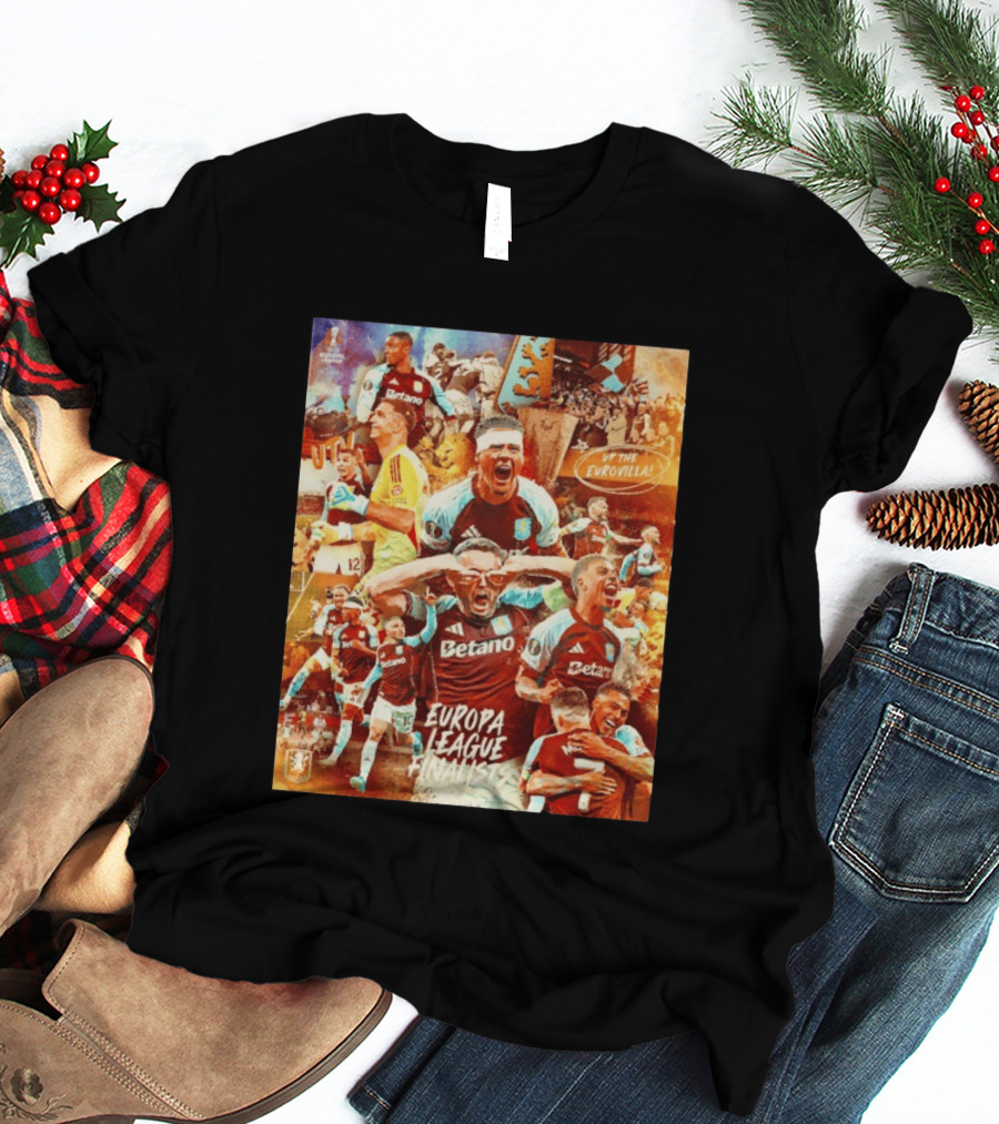 Aston Villa FC Europa League UTV Eurovilla Celebration T-Shirt