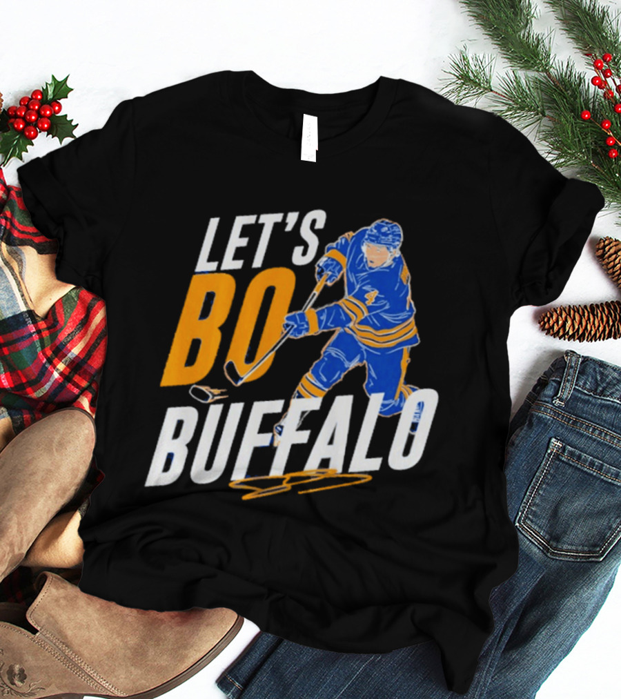 Let's Bo Buffalo Hockey Bowen Byram Buffalo Sabres T-Shirt