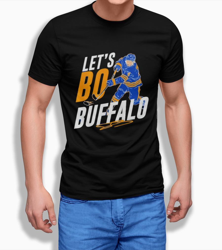 Let's Bo Buffalo Hockey Bowen Byram Buffalo Sabres T-Shirt