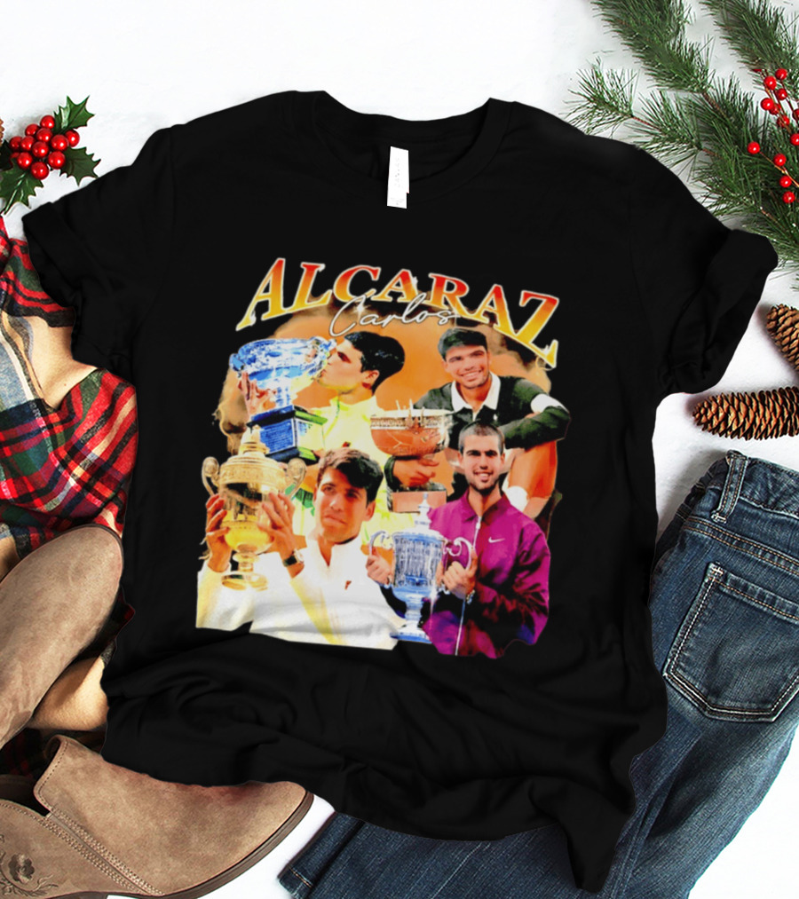 Carlos Alcaraz Tennis Trophies Champion Highlights T-Shirt