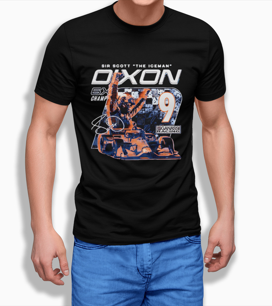 Sir Scott "the Iceman" Dixon 6x Champ 9 Ganassi Racing T-Shirt