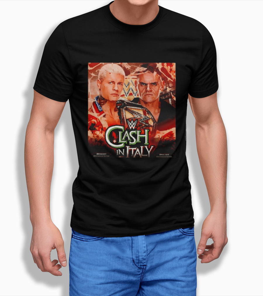 WWE Clash In Italy Cody Rhodes Vs Gunther May 31 Event T-Shirt