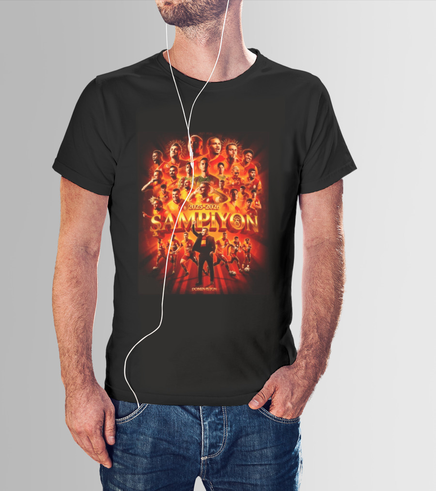 Galatasaray 2025 2026 Şampiyon Süper Lig Dominasyon 26th Win Celebration T-Shirt