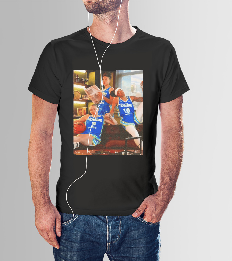 Dallas Wings 2026 Azzi Fudd Paige Bueckers Aziaha James Basketball Photo T-Shirt