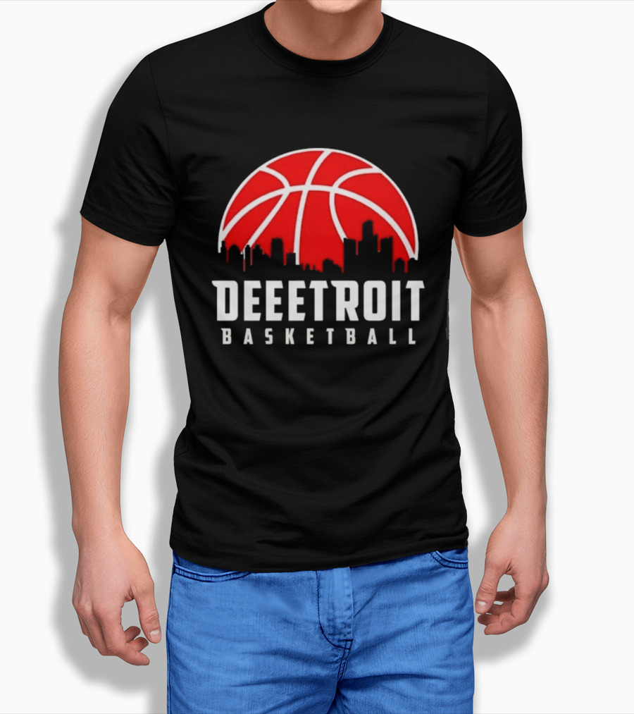 Deetroit Basketball Skyline Drip 2026 T-Shirt