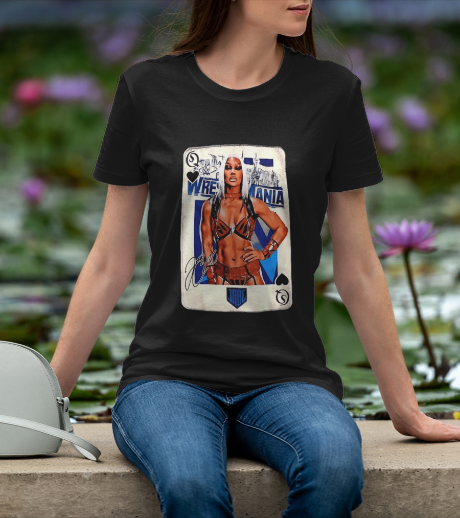 WrestleMania Jade Cargill WWE Playing Card Image T-Shirt