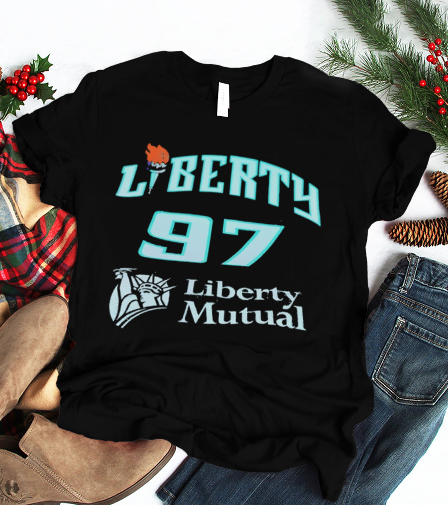 New York Liberty 97 Basketball WNBA Liberty Mutual T-Shirt