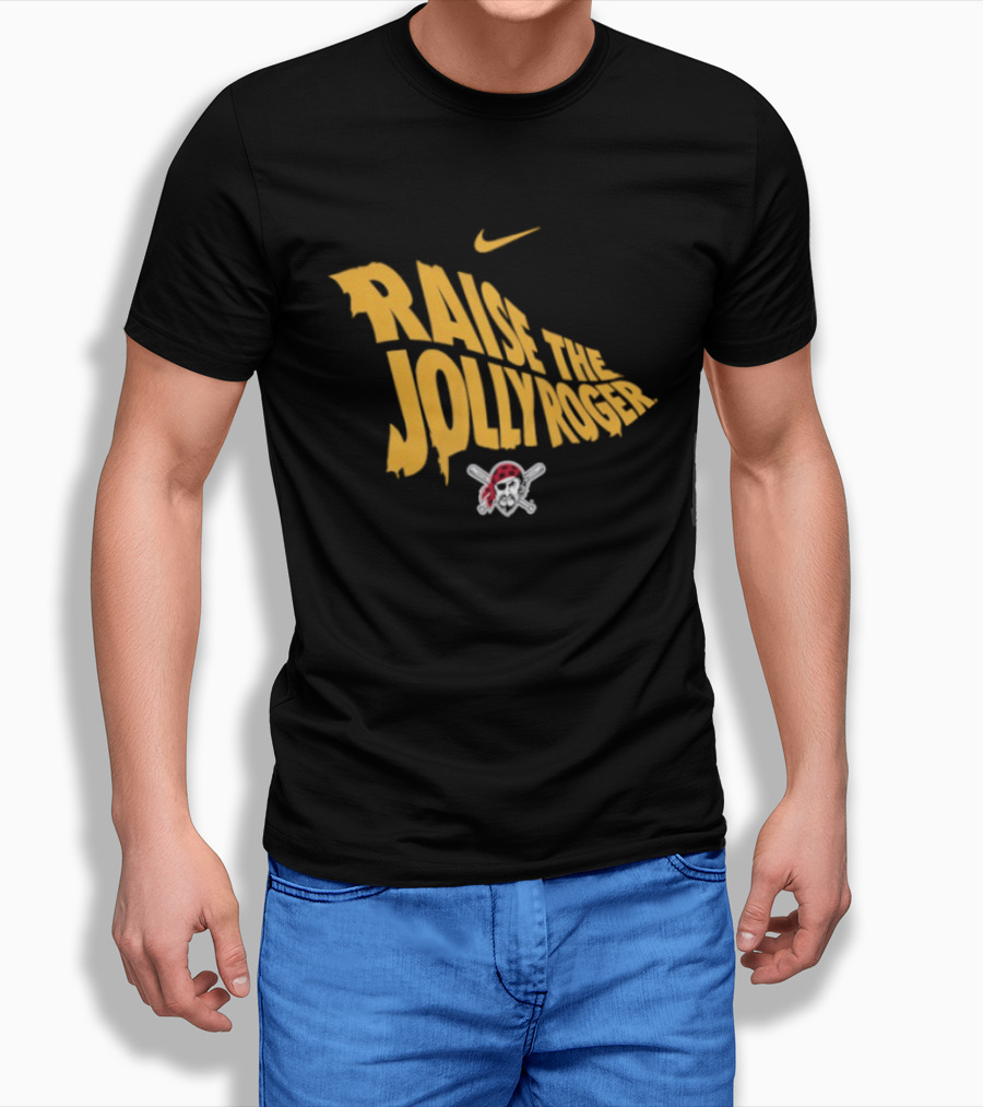 Pittsburgh Pirates Nike Raise The Jolly Roger Skull Crossbones T-Shirt