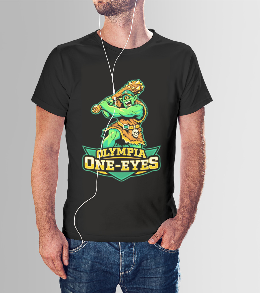 Olympia One Eyes Cyclops With Spiked Mace T-Shirt