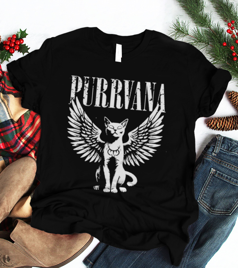 Purrvana Winged Cat T-Shirt