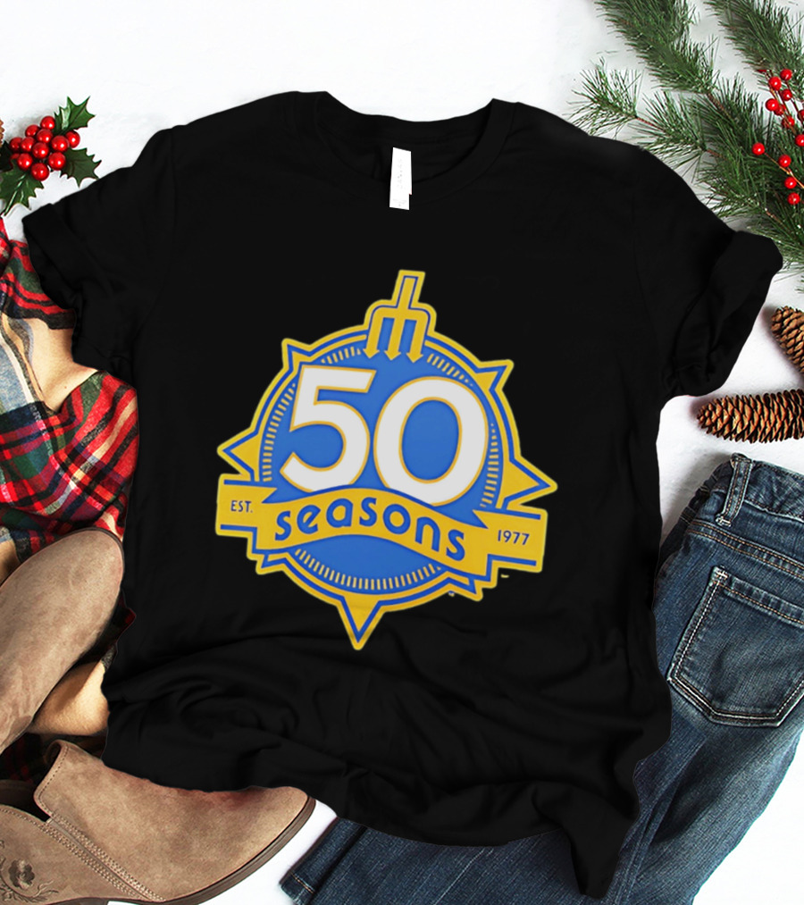 Seattle Mariners 50 Seasons Est. 1977 Baseball Anniversary T-Shirt
