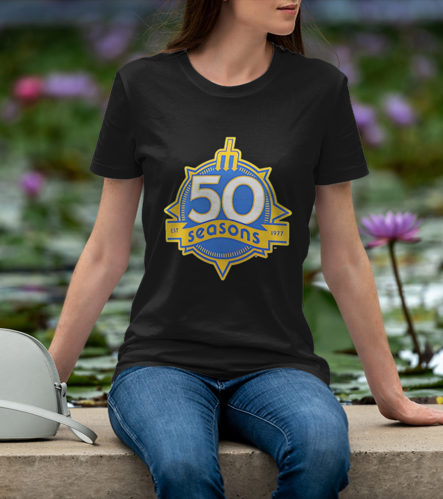 Seattle Mariners 50 Seasons Est. 1977 Baseball Anniversary T-Shirt