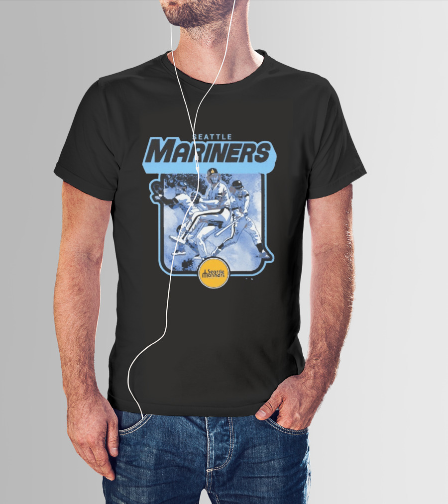 Seattle Mariners Retro Cooperstown Collection Baseball Team Players T-Shirt
