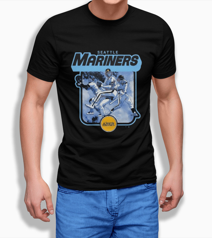 Seattle Mariners Retro Cooperstown Collection Baseball Team Players T-Shirt
