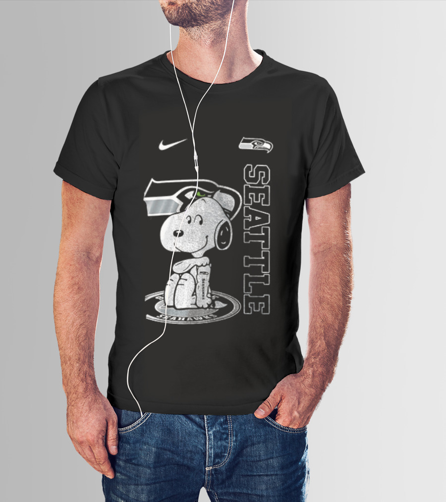 Nike Seattle Seahawks Snoopy Thank You For The Memories T-Shirt