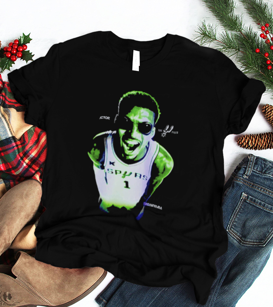 The Alien Victor Wembanyama Spurs X Files Mashup Paranormal Basketball T-Shirt