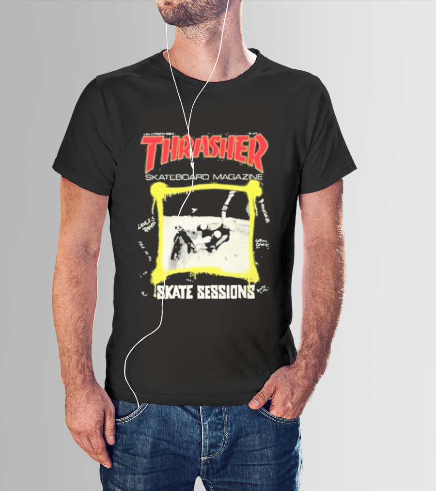 Thrasher Skateboard Magazine December 1983 Skate Sessions T-Shirt