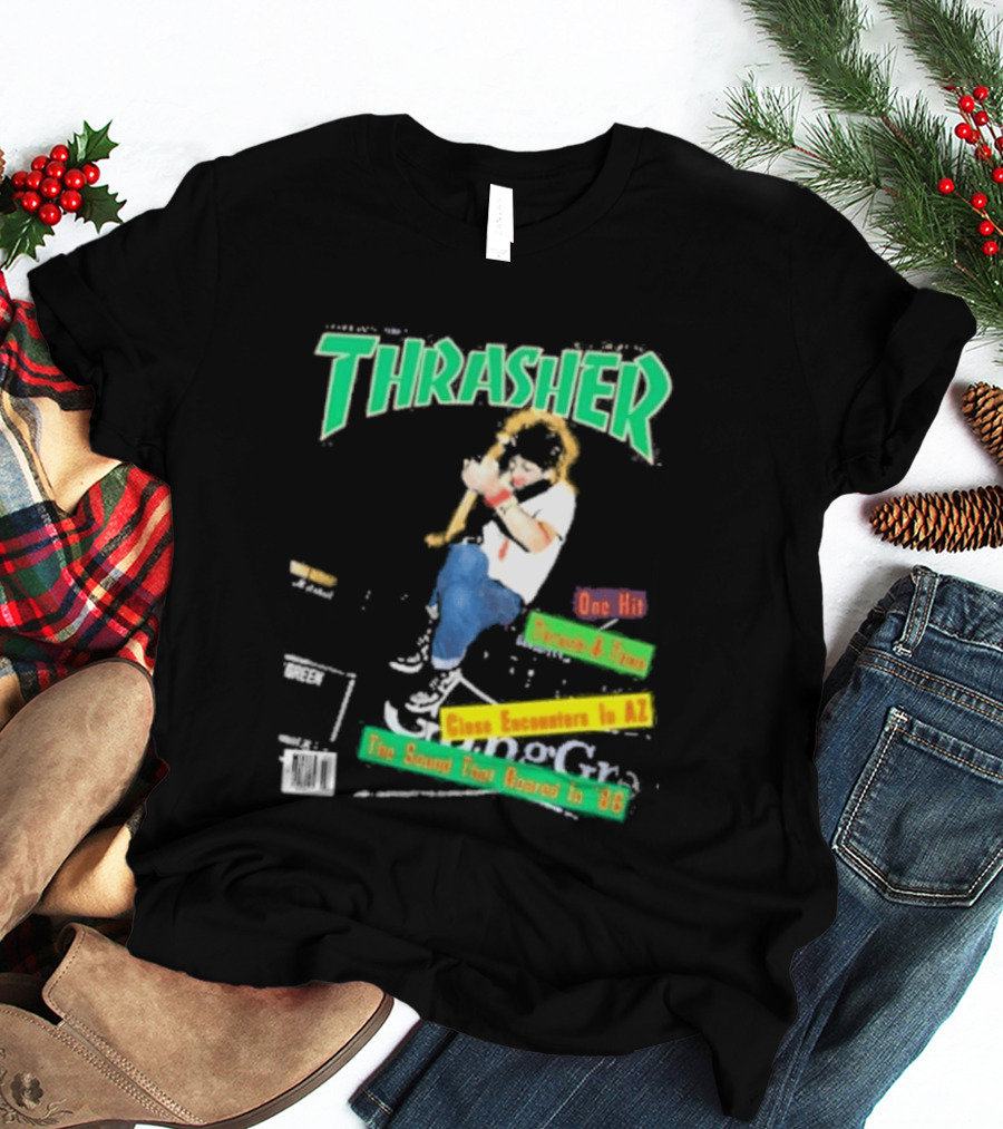Thrasher Magazine February 1987 Pushead J Sam Somewhere In AZ The Sound You Heard In 86 T-Shirt