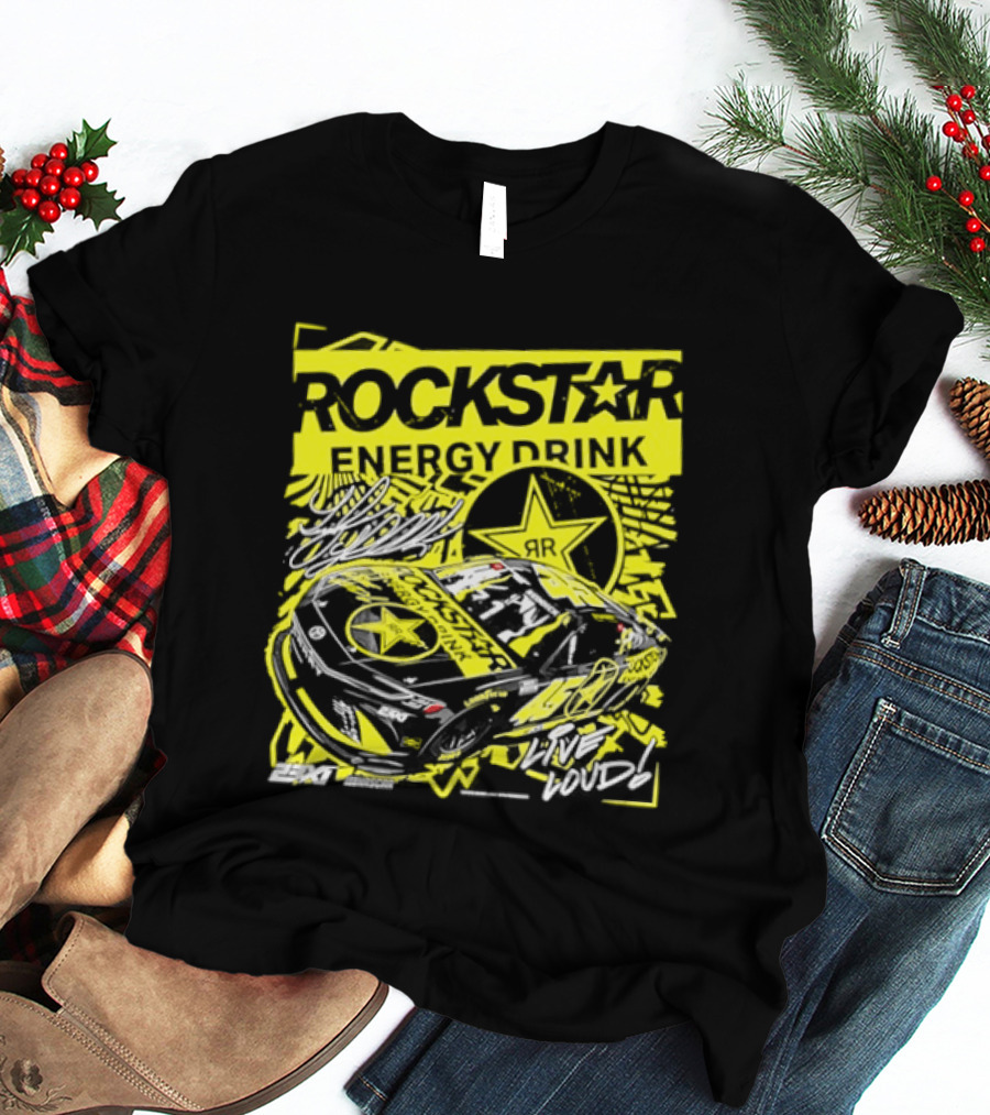 Tyler Reddick 23XI Racing Rockstar Energy Drink Car T-Shirt