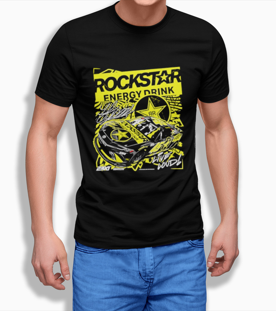 Tyler Reddick 23XI Racing Rockstar Energy Drink Car T-Shirt