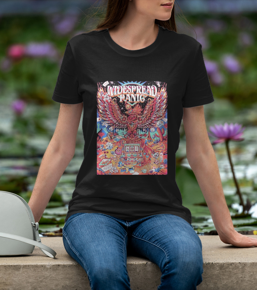 Widespread Panic Las Vegas 2026 Concert With Casino And Phoenix T-Shirt