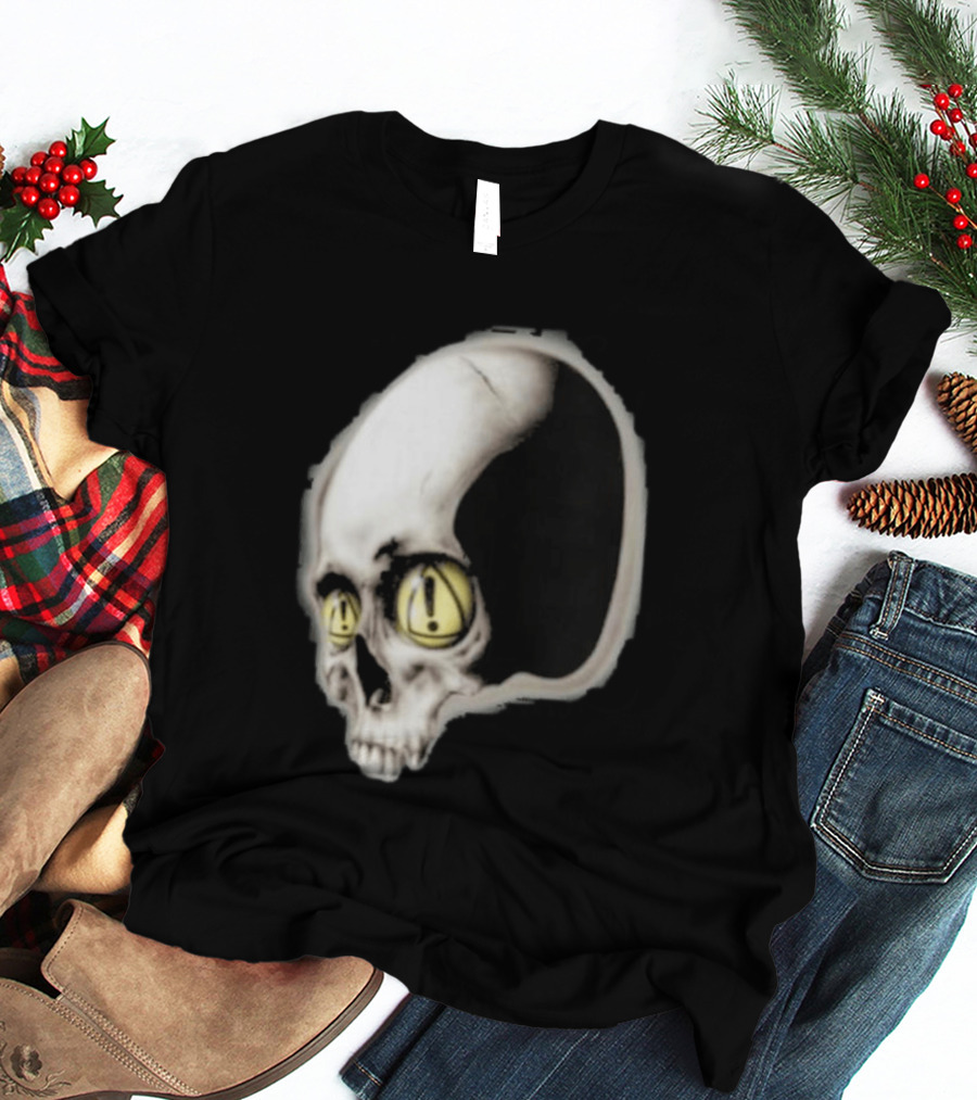 Yeat Dangerous Summer Skull Graphic With Distorted 3D Effect T-Shirt