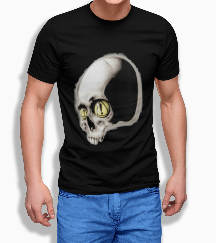 Yeat Dangerous Summer Skull Graphic With Distorted 3D Effect T-Shirt