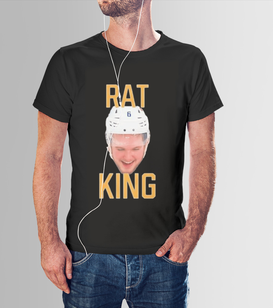 Zach Benson Rat King Head Sabres Number 6 T-Shirt