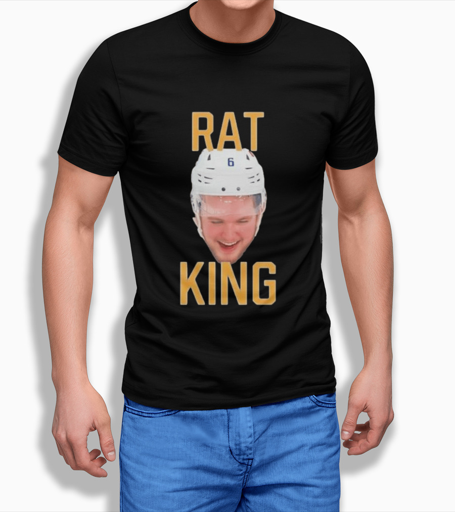 Zach Benson Rat King Head Sabres Number 6 T-Shirt
