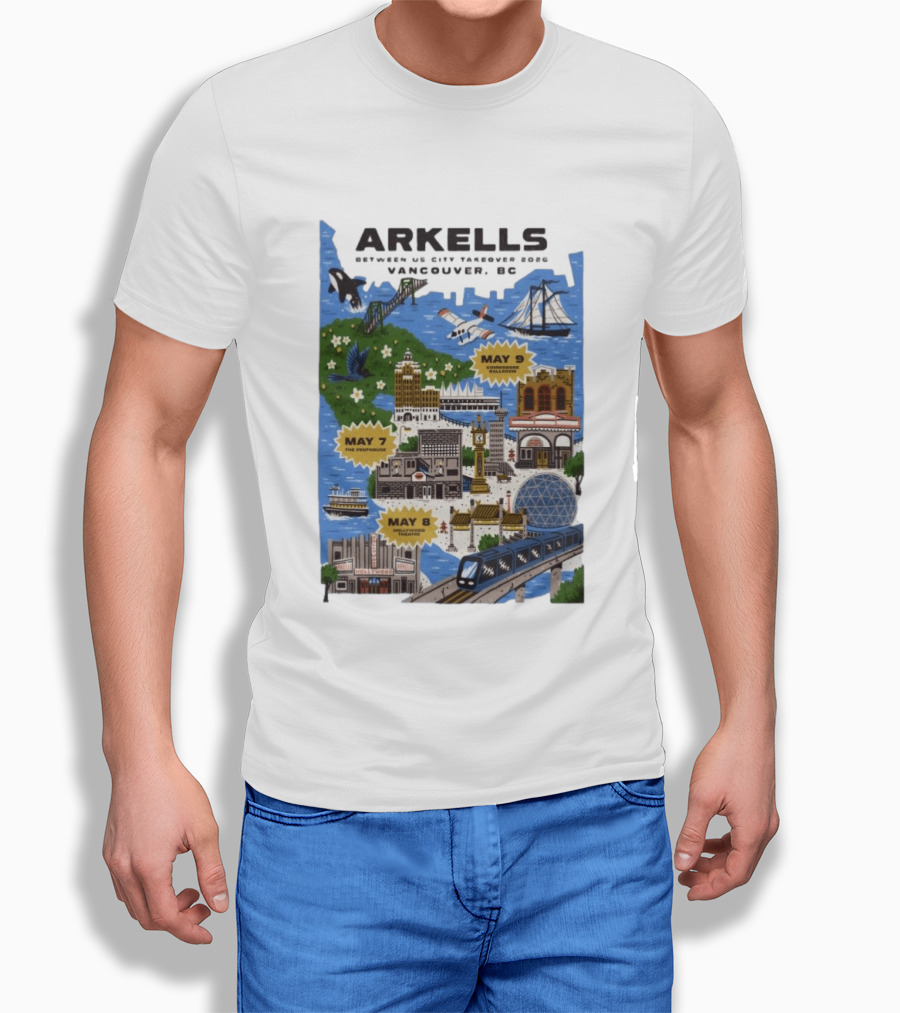 Arkells May 7 2026 The Penthouse Vancouver Concert T-Shirt