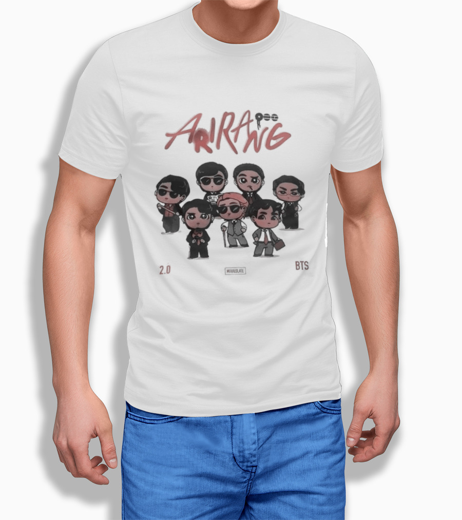 BTS Arirang Chibi 2.0 Collectible Band Figures T-Shirt