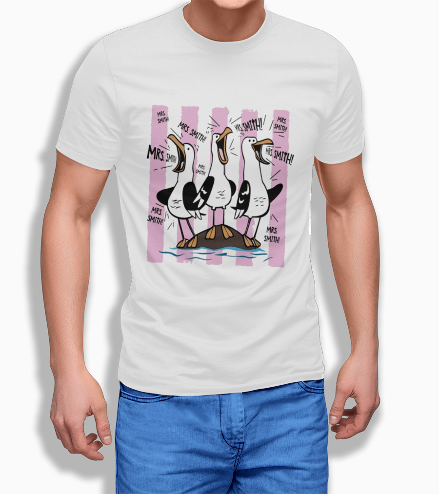 Mrs. Smith Appreciation Custom Seagulls Teacher Recognition T-Shirt