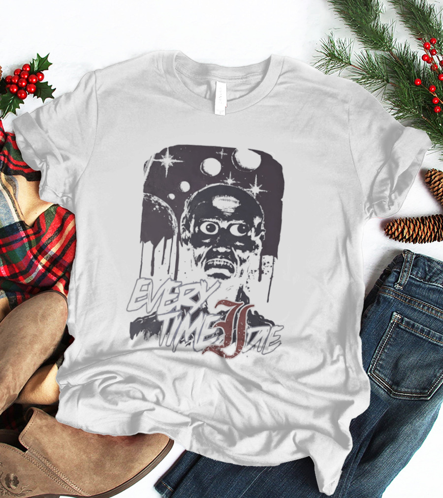 Every Time I Die Zombie Skull Dripping Paint Horror T-Shirt