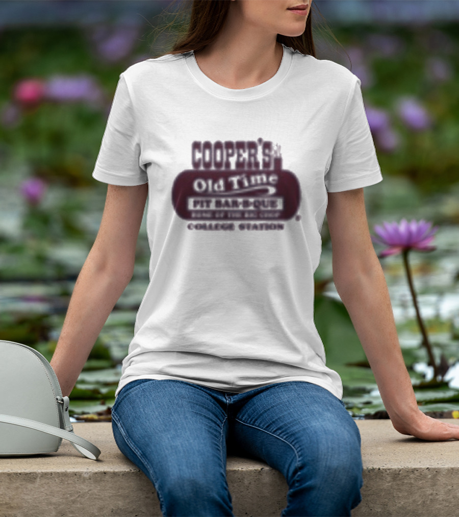 Cooper's Old Time Pit Bar B Que Home Of The Big Chop College Station Texas T-Shirt