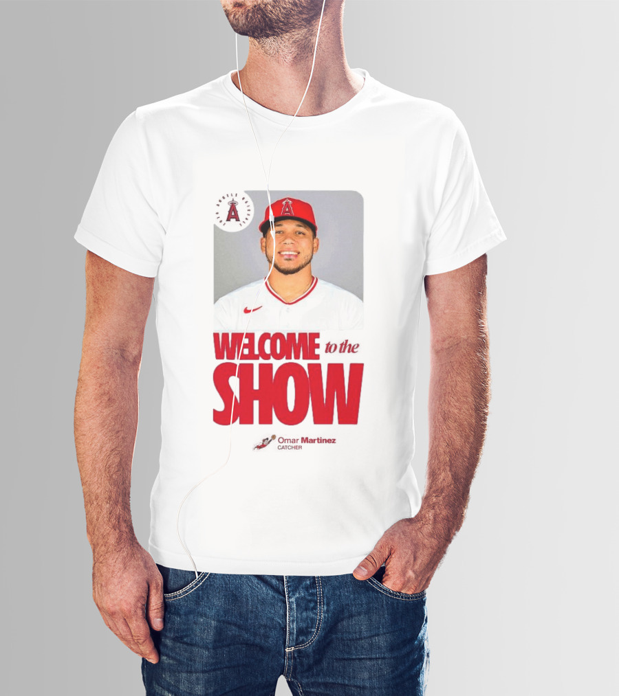 Los Angeles Angels Juan Lagares Welcome To The Show MLB Baseball T-Shirt