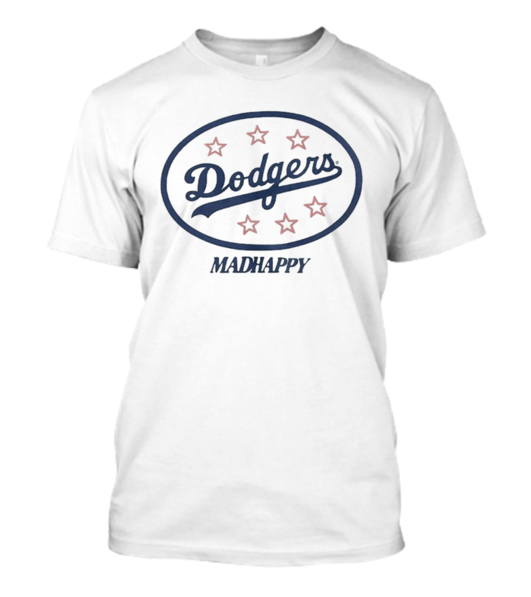 Los Angeles Dodgers Madhappy Oval Heavyweight Fleece Dodgers Stars T-Shirt