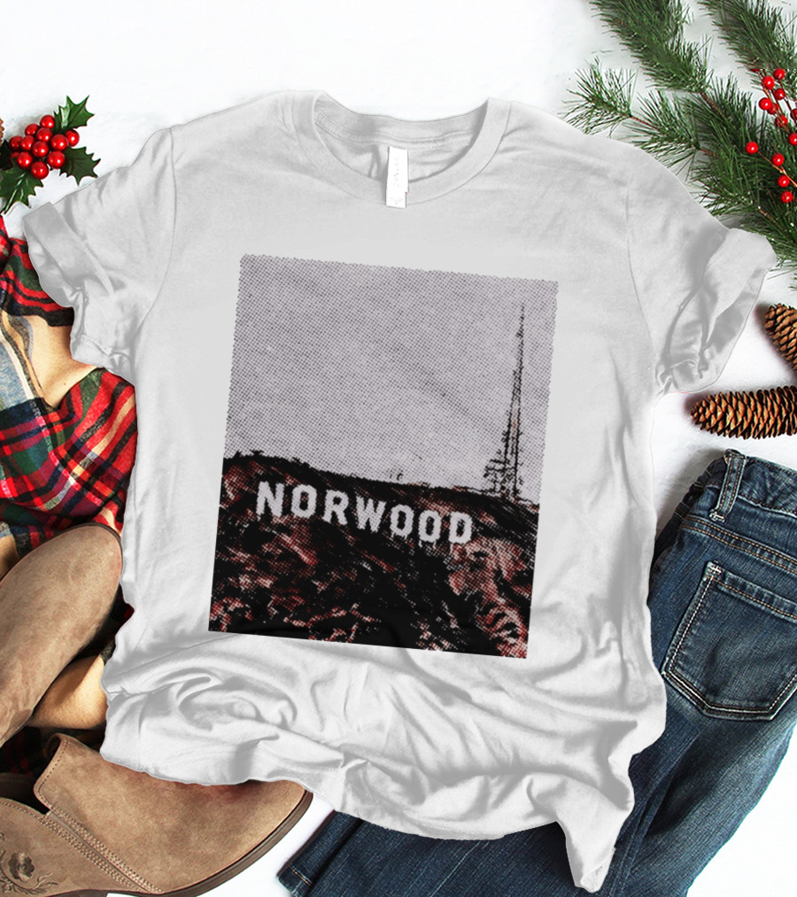 Norwood Hills Sign Parody Hollywood Hills T-Shirt