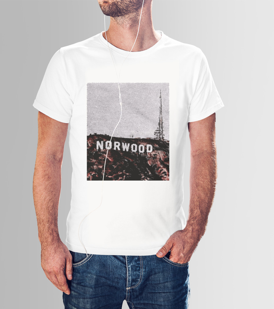 Norwood Hills Sign Parody Hollywood Hills T-Shirt